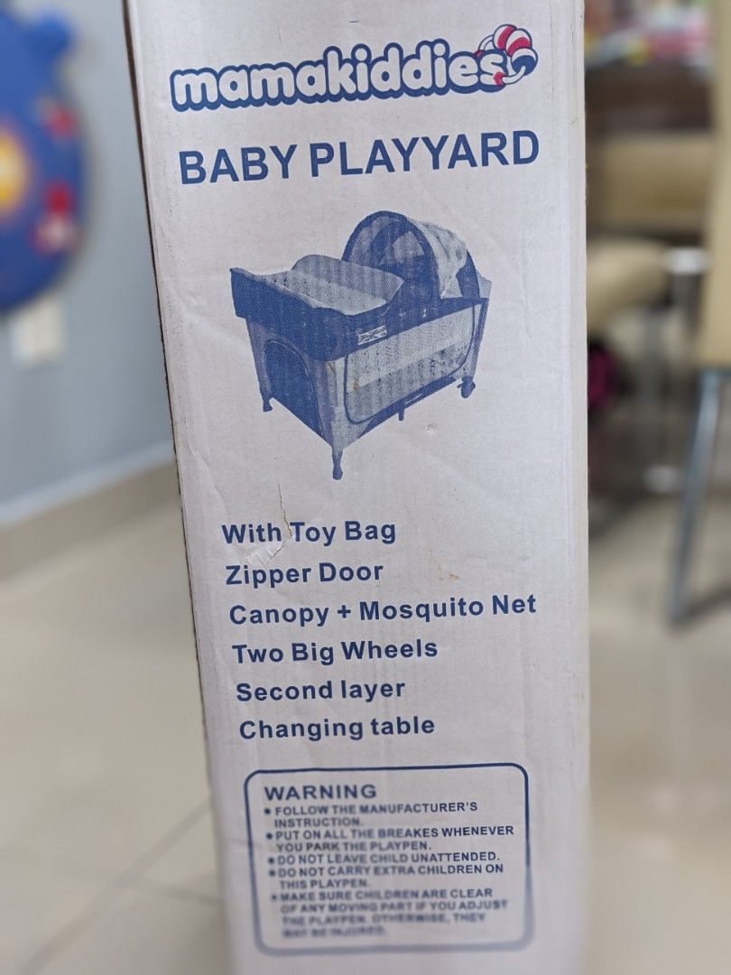 Mamakiddies Playpen Cot Babies Kids Infant Playtime on Carousell