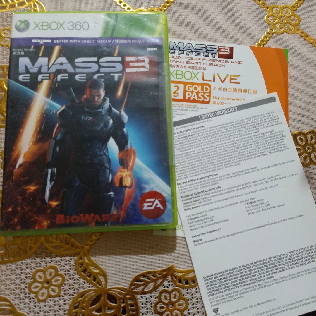 Mass effect 3 xbox 360 (Category: Xbox) located in Manila. Submitted by cruzivanpatrick (Listing ID 1329093329, Image 1). Description: mass effect 3 pwede sa xbox 360 xbox one snd series x Open region Tested working pick up sa bahay pwede din g cash payment or lalamove abono Kayo po mag book Shipping j&t and lbc payment first Check my feedback for secure deal Check carousell feedback Check out ivanhiga99's listings on #Carousell https://carousell