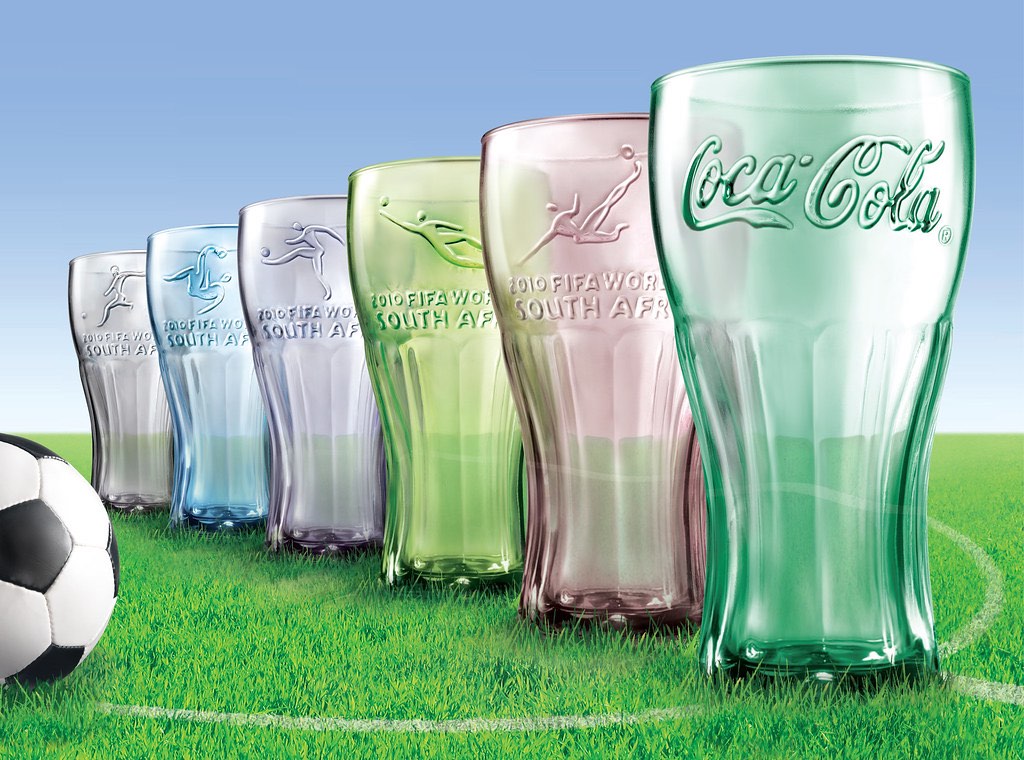 McDonald's Coca Cola 2010 Contour Glass - FIFA 2010 World