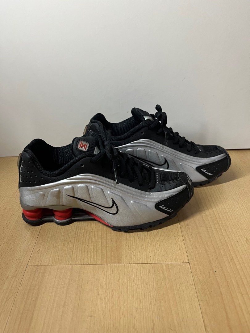 Nike Shox R4 OG Black Silver Sneakers Mens Womens Kids Sneaker EU size 36 Women s Fashion Footwear Sneakers on Carousell