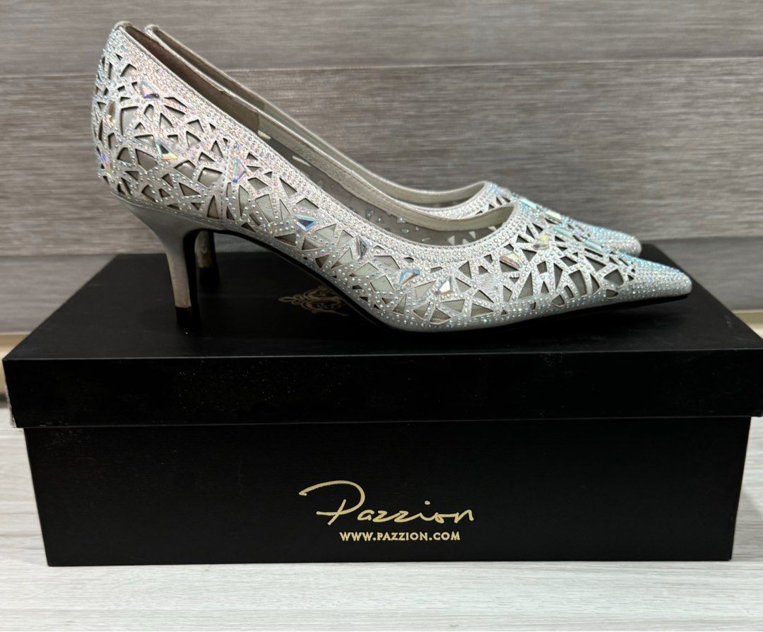 Pazzion Bejeweled Heels Wedding Shoes