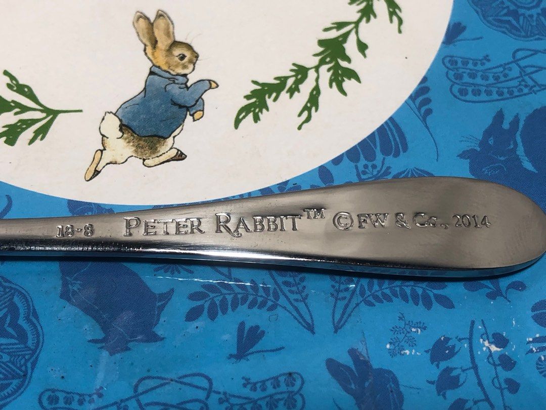 Peter Rabbit Teaspoon and Fork Set, Furniture & Home Living ...