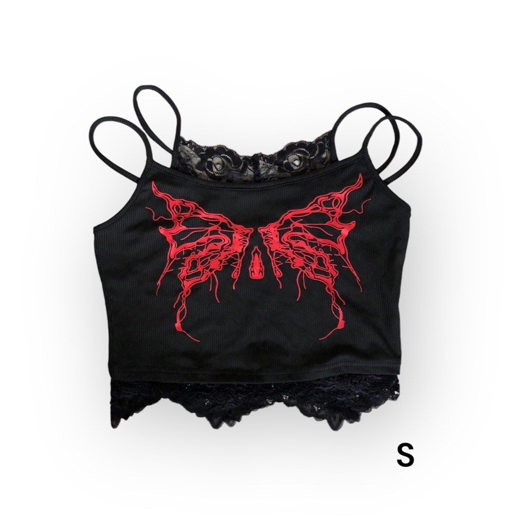 Romwe Goth Top (Category: Sleeveless) located in Quezon City. Submitted by japs0803 (Listing ID 1329095060, Image 1). Description: .