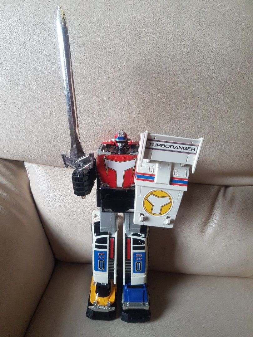 Sentai power ranger 1989 dx chogokin turbo ranger 100% loose complete ...