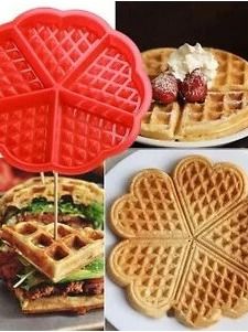 Silicon Heart Shaped Waffle Mold (Food Grade) | Bakeware / Baking Essentials (Category: Bakeware) located in Manila. Submitted by trustradeglobal (Listing ID 1328963628, Image 3). Description: Product Description Can be used safely in the oven, microwave, dishwasher and refrigerator. Tasteless, non-toxic, anti-dust, durable, impermeable, easy to clean. -material: food grade silicone -dishwasher safe, microwaveable, non-stick -temperature resistan