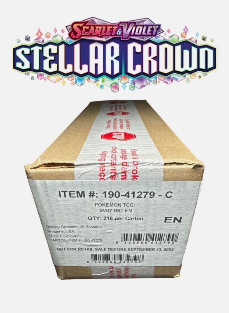 stellar crown booster box case Pokemon - TCG main image 1