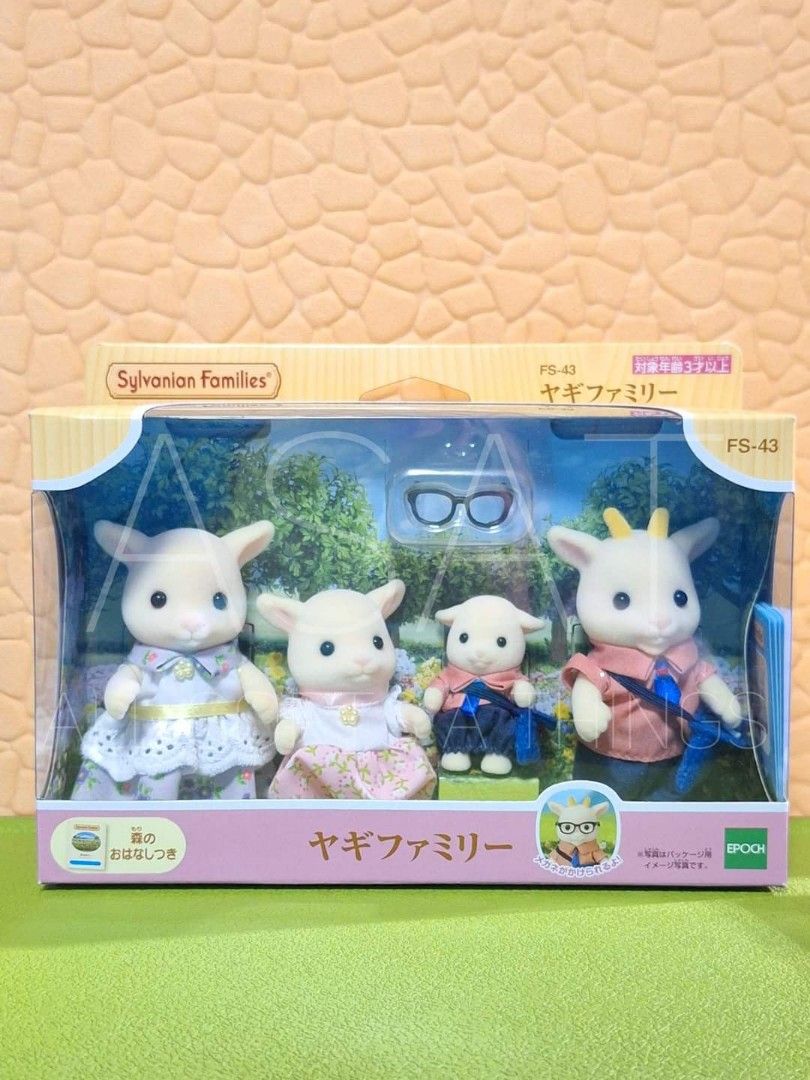 Sylvanian Goat Family (Category: Figurines & Statues) located in Valenzuela. Submitted by allsortsathings.mnl (Listing ID 1328948572, Image 1). Description: FOR SALE BRAND NEW AUTHENTIC Sylvanian Families Goat Bran New LOC: Metro Manila MOP: Gcash.