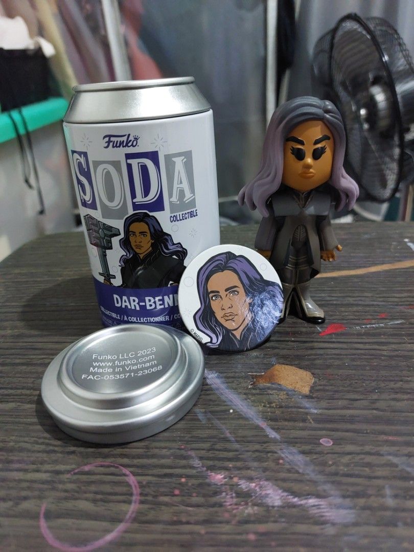 The Marvel's Dar-Benn Funko Soda (Category: Designer & Blind Box Toys) located in Quezon City. Submitted by error.the.caffeinated.cryptid (Listing ID 1329040500, Image 1). Description: Selling for 700 Opened once to check inside Character is in bubble wrap inside the can I can't open the can back for more pictures, sadly. It's difficult to open and I don't want to damage it Price includes shipping already (will increase or lessen depending on the