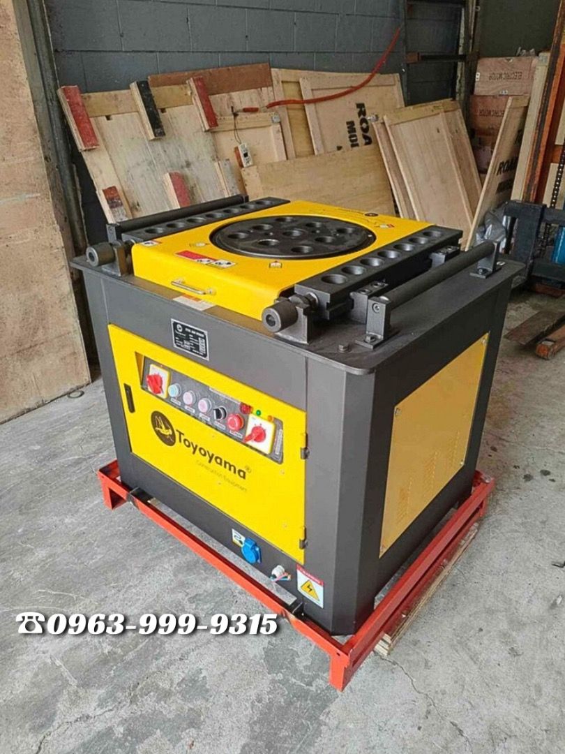 TOYOYAMA STEEL BAR BENDER (Category: Construction Tools & Equipment) located in Caloocan City. Submitted by sanaliindustrialsales (Listing ID 1329072769, Image 3). Description: TOYOYAMA STEEL BAR BENDER 🛑Model: RB 50 (1P) 🛑Rebar Capacity: 40mm-50mm 🛑Motor Power: 5.5hp (4kW) 🛑Voltage : 220V single phase 60Hz 🛑Weight: 450kg ☑️Brand New 💯% ☑️Heavy Duty 💯% ☑️Lifetime Free Labor & Check Up 💯%.