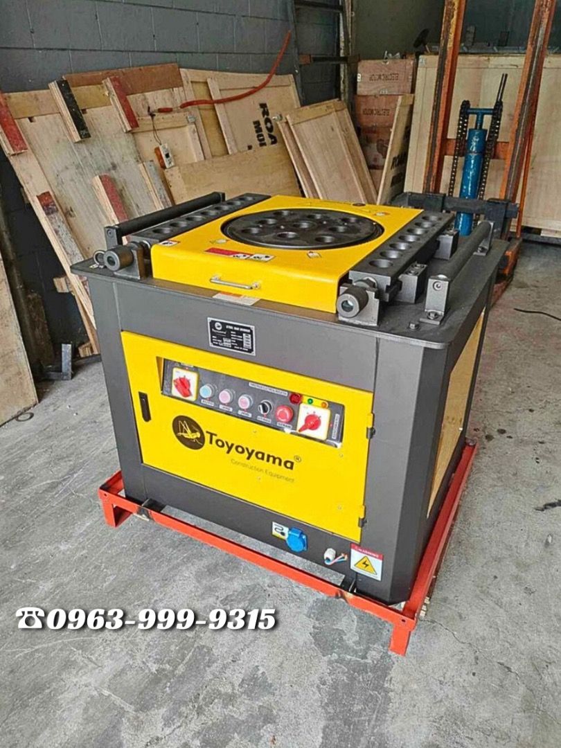 TOYOYAMA STEEL BAR BENDER (Category: Construction Tools & Equipment) located in Caloocan City. Submitted by sanaliindustrialsales (Listing ID 1329072769, Image 2). Description: TOYOYAMA STEEL BAR BENDER 🛑Model: RB 50 (1P) 🛑Rebar Capacity: 40mm-50mm 🛑Motor Power: 5.5hp (4kW) 🛑Voltage : 220V single phase 60Hz 🛑Weight: 450kg ☑️Brand New 💯% ☑️Heavy Duty 💯% ☑️Lifetime Free Labor & Check Up 💯%.