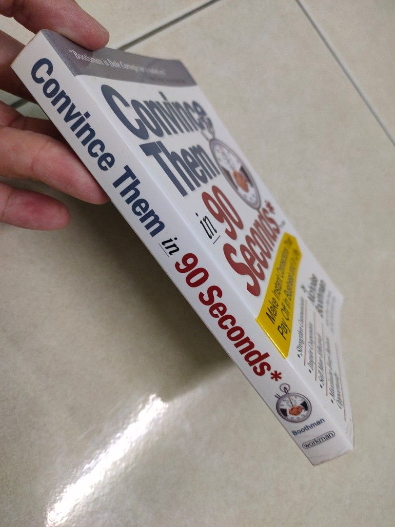 [Used] Convince Them in 90 Seconds or Less by Nicholas Boothman ...