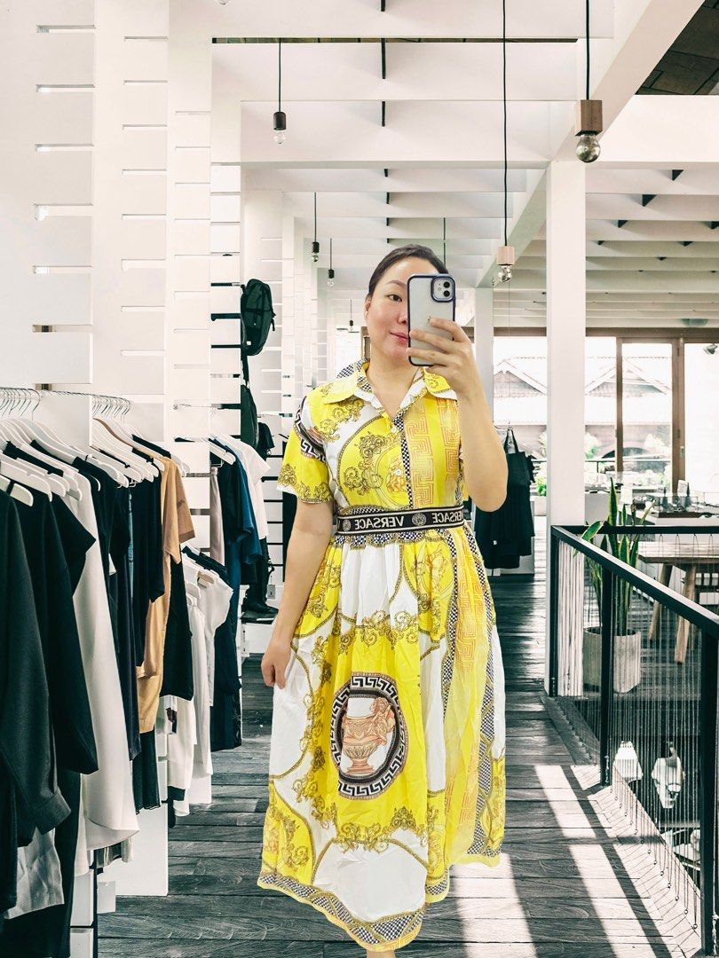 Versace Maxi Dress with Pockets S-M (Category: Dresses) located in Rizal. Submitted by everydaychic (Listing ID 1316563903, Image 3). Description: ‼️SPECIAL OFFER‼️ ‼️NOW FOR ONLY P499‼️ For only P650 Made in Thailand 🇹🇭 Original Bangkok dress Brand new Polycotton fabric (very comfy) Smocked at the back S-M (up to 30” waistline) 📍Rizal 💳Gcash or bank transfer 🚚Lalamove (same day delivery) or LBC door to door (1-3 days) P60-P100 (NCR and Prov