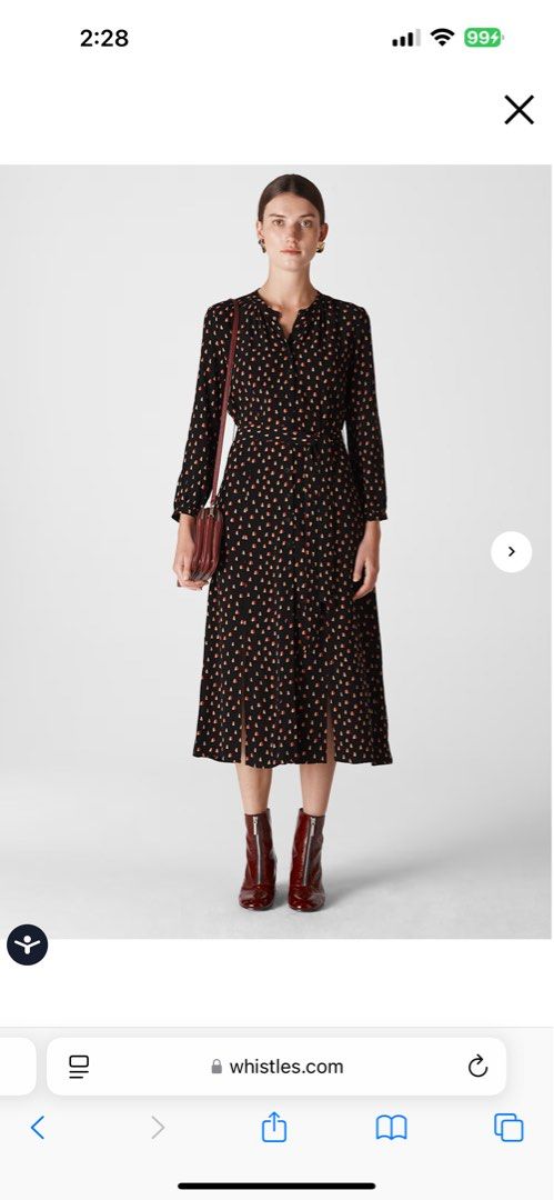 Whistles triangle print dress discount