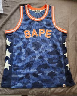 A BATHING APE BLUE CAMO JERSEY NO.8862975783058178110