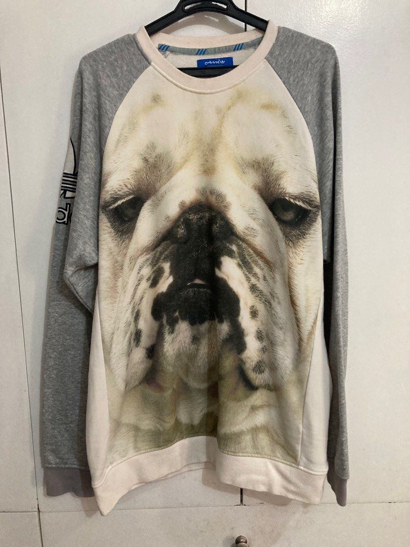 Adidas Bulldog Face Sweater Men s Fashion Coats Jackets and Outerwear on Carousell