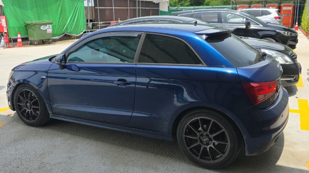 Audi A1 1.4 TFSI S-Line (A) (Category: Used Cars) located in Singapore. Submitted by lemuffinsss (Listing ID 1251758116, Image 2). Description: ➡️not interested in consignment ⬅️ ( i realised these people cant read.) looking to trade with something similar value but 4 doors COE till 31 Mar 2031 2011 Audi A1 S-Line 8x 1.4TFSI (185) 17" OZ HLT AP Racing pro5000r - 9440 (serviced may 2026) MTS Coilovers Waterpump replaced Stock engine (rebuilt jul20