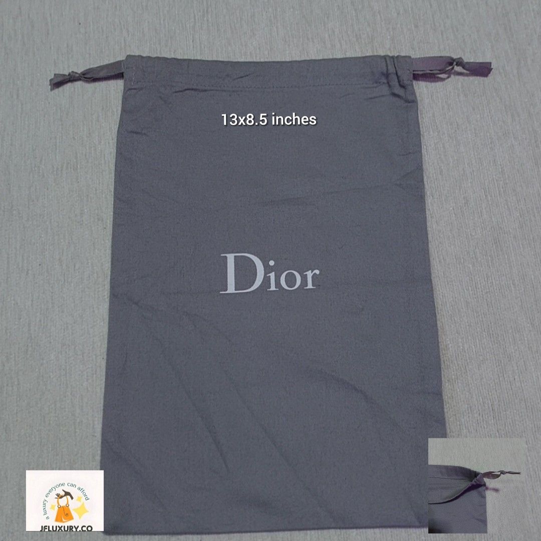 Authentic Christian Dior shoe dust bag (Category: Luxury Bags & Wallets) located in Manila. Submitted by jfluxury.co (Listing ID 1329259391, Image 1). Description: excellent condition no flaws bought in Japan 🇯🇵 💯% Authentic. 😊 Money back guarantee. 😊 Clean and ready to use na po.