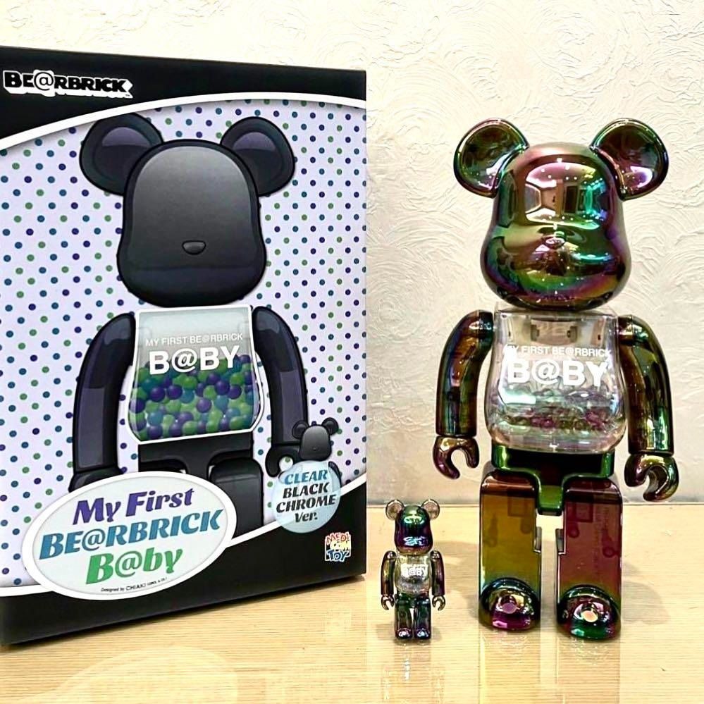 MY FIRST BE@RBRICK B@BY × BLACK CHROME(Brand New Medicom MY FIRST BE@RBRICK B@BY × BLACK CHROME(Brand New Medicom
