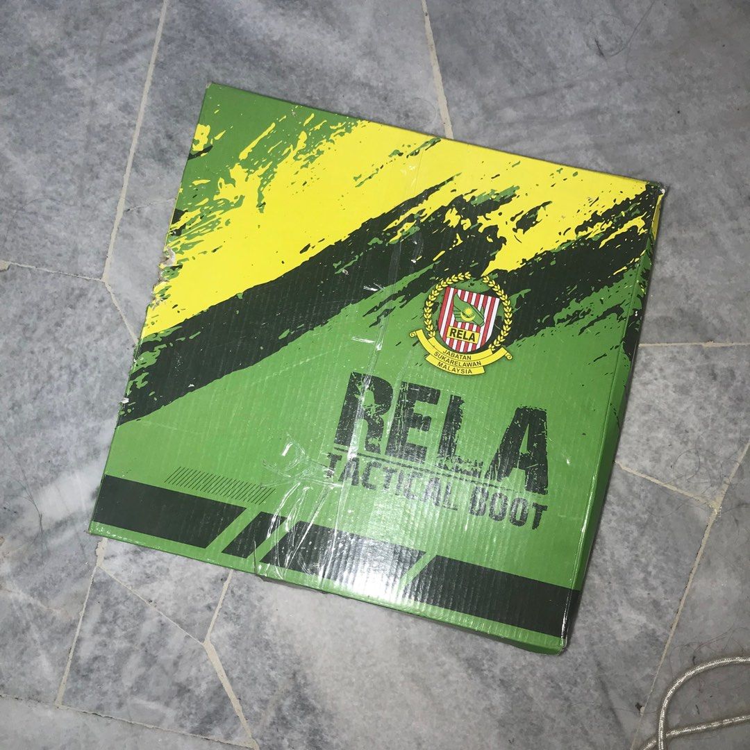 BOOT RELA (Category: Boots) located in Kuala Lumpur. Submitted by rash_97 (Listing ID 1329258951, Image 2). Description: SIZE BOOT 5, condition masih elok, takde koyak, takde crack, tak lusuh. COD putrajaya/cyberjaya/puchong .