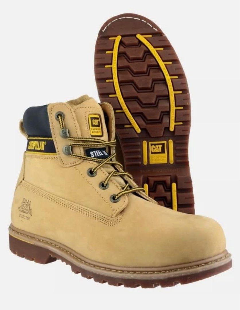 Brand New Caterpillar P708215 Safety Boots Steel Toe Waterproof Anti Slip Men s Fashion Footwear Boots on Carousell