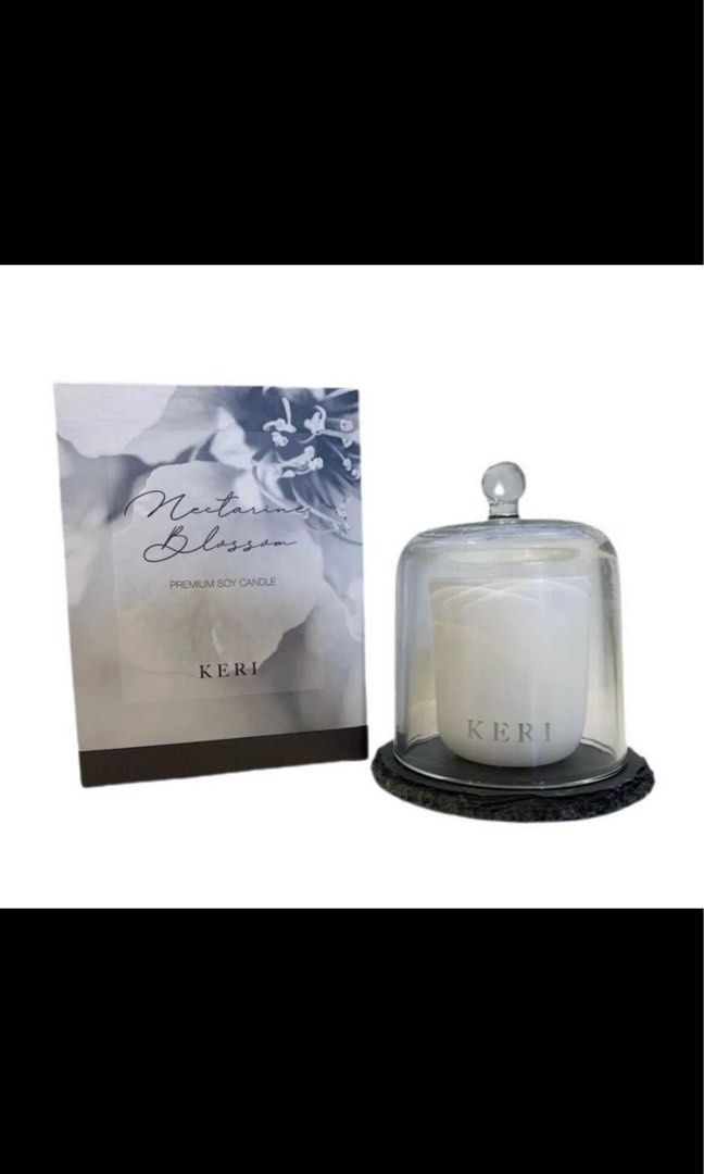 Brand new scented cloche candles (Category: Home Decor) located in Sydney. Submitted by bellarosa92 (Listing ID 1329260593, Image 2). Description: Brand new glass cloche candles Scent: Nectarine Blossom Burn time: 20 hours RRP: $34.95 x4 available - $12 ea or take all for $45 Soy wax candle with gorgeous decorative glass dome and stone base Pickup available from Penshurst. Happy for either a public meet up or can deliver locally to 2222, 2223, 22
