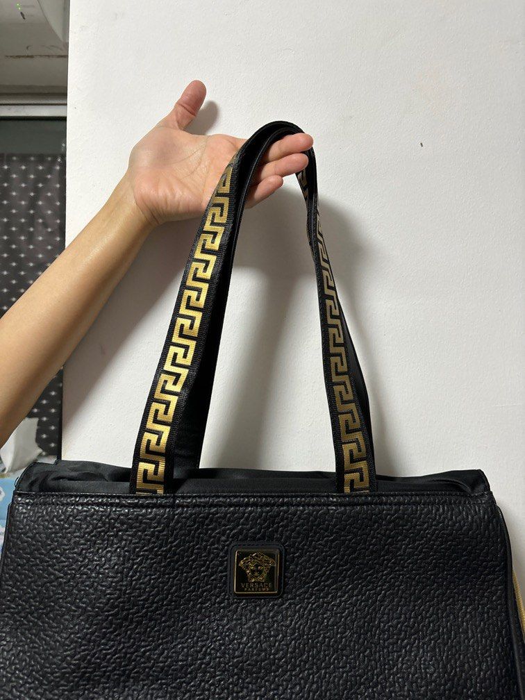 BRAND NEW VERSACE WOMENS BLACK TOTE BAG Women s Fashion Bags Wallets Tote Bags on Carousell