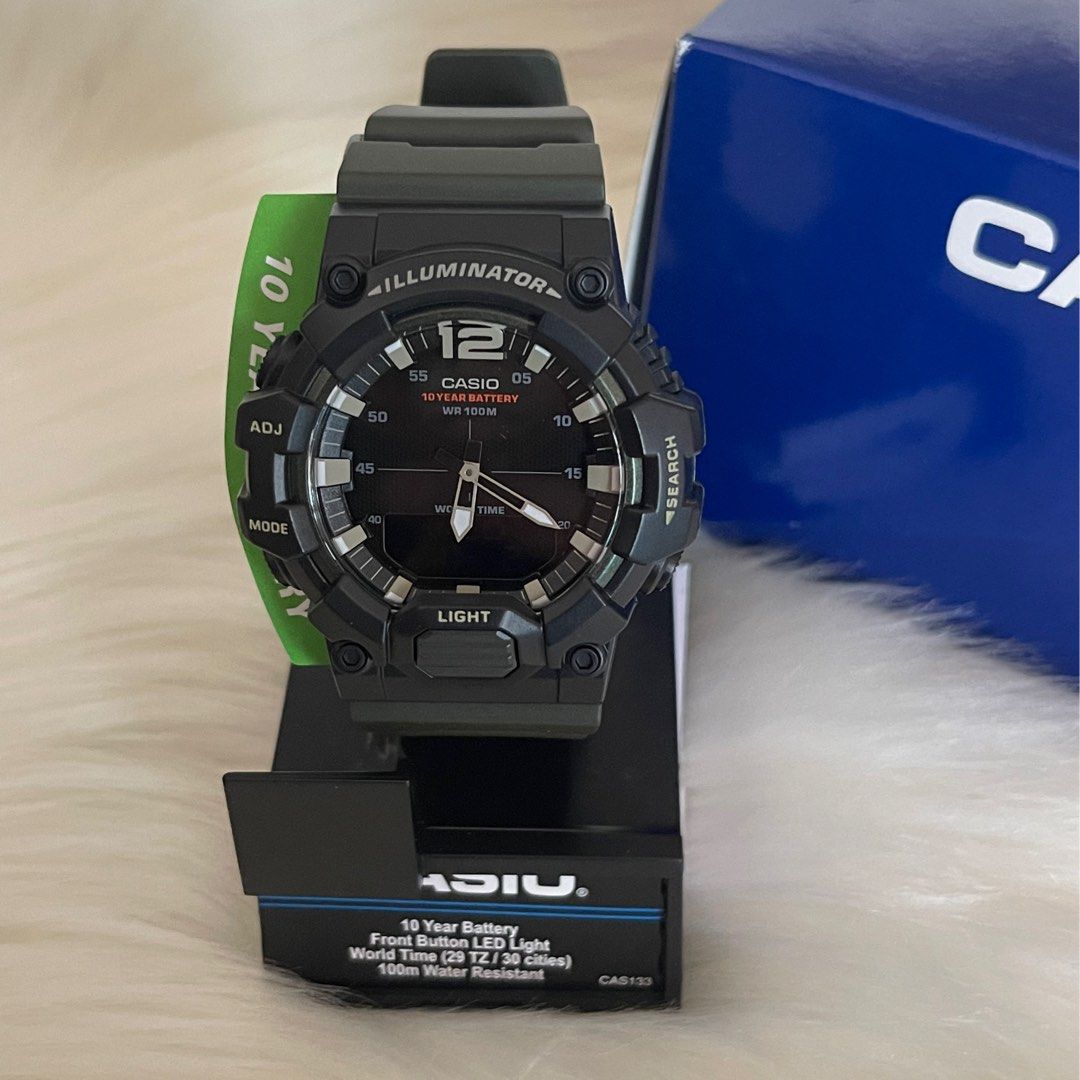 Casio men's classic analog black watch shop