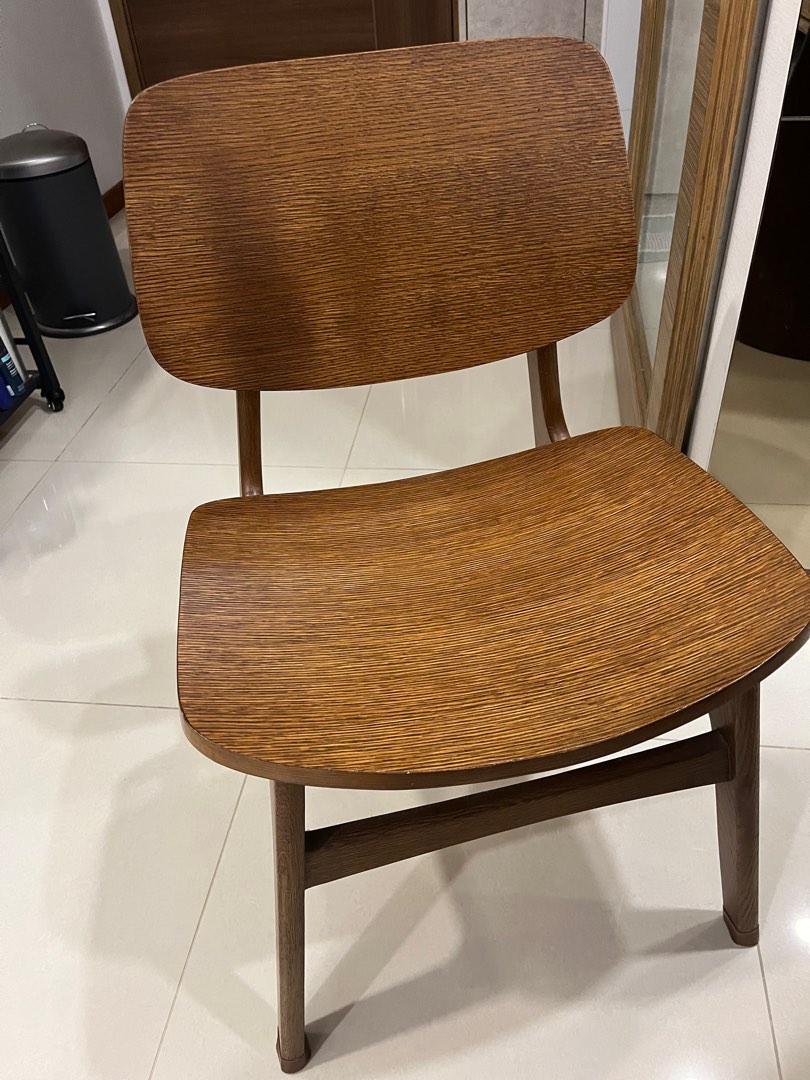 CASTLERY Joshua Chair Smoke Oak Solid Wood