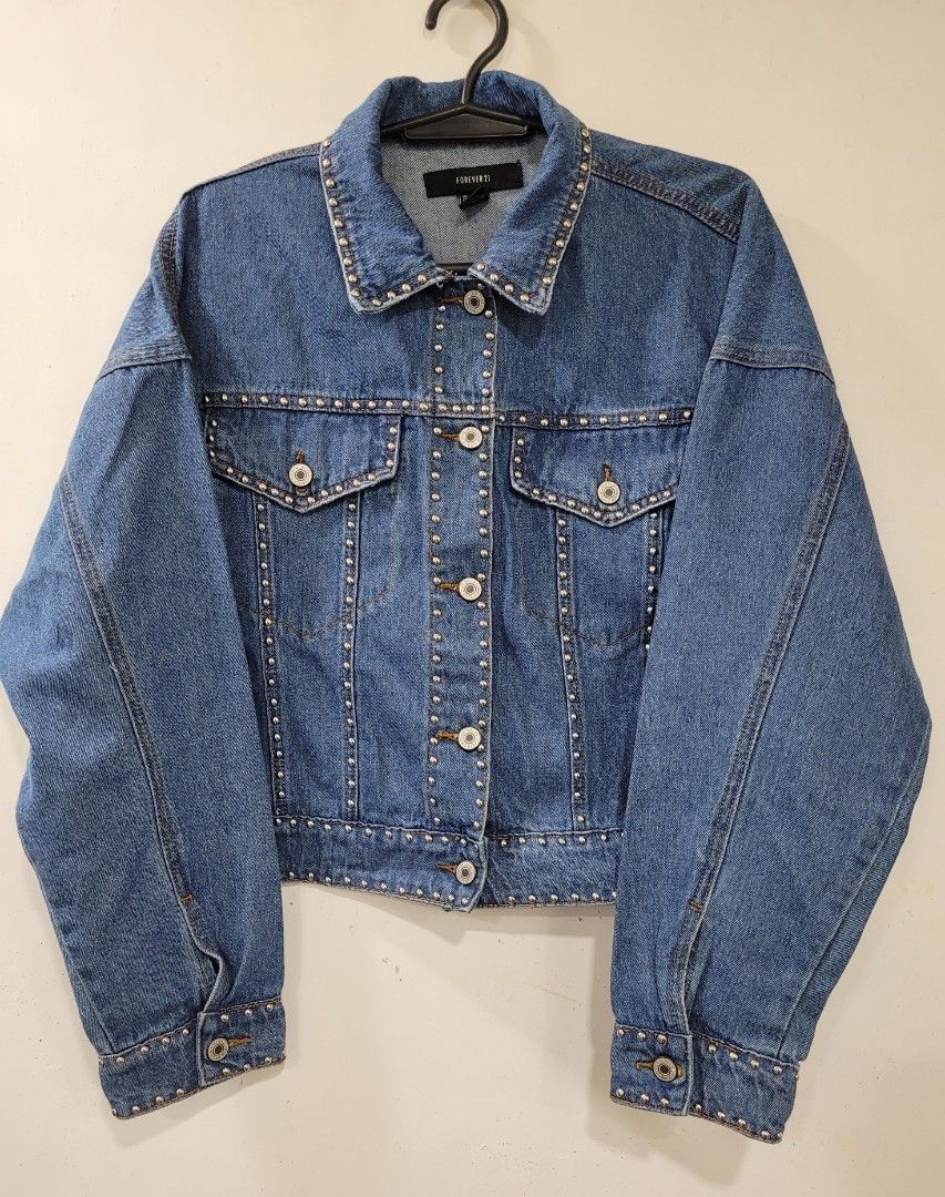 FOREVER 21 Casual Jacket Denim Women s Fashion Coats Jackets and Outerwear on Carousell