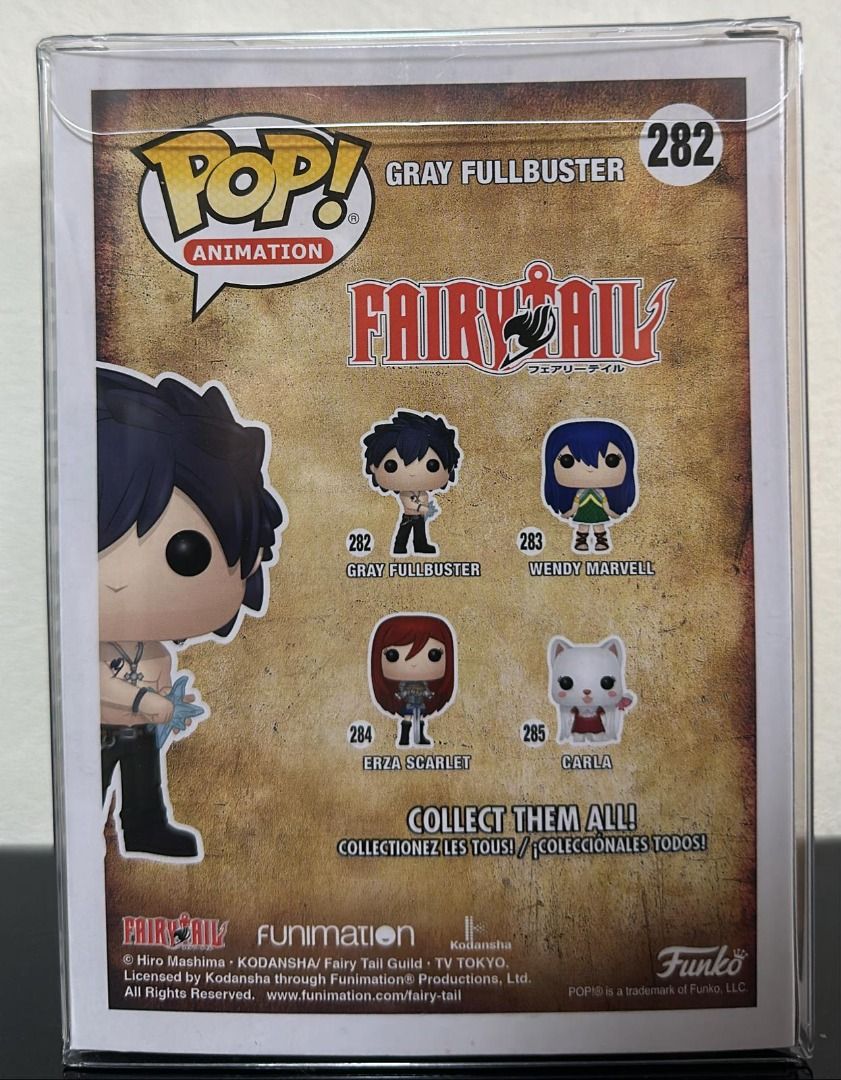 Funko Pop Animation Fairy Tail Gray Fullbuster 282 Hobbies Toys Toys Games on Carousell