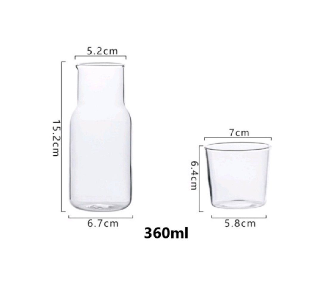 Glass Carafe (Category: Other Kitchenware & Tableware) located in Manila. Submitted by heypeachy (Listing ID 1329275551, Image 3). Description: Glass Carafe Set. Selling at a low price! Wholesale..