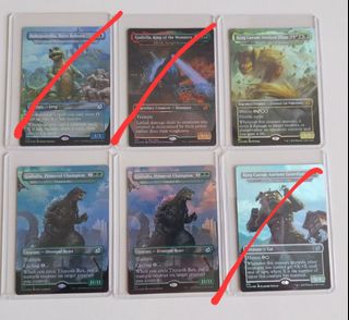 mtg jurassic park all cards UltraPro Play Mat | Magic | Ikoria Godzilla Alternate Art main image 1