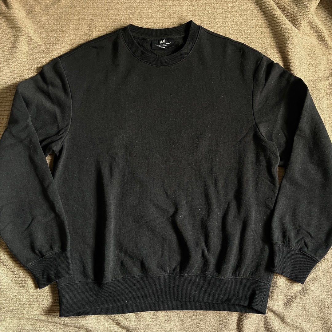 H and m black sweatshirt store