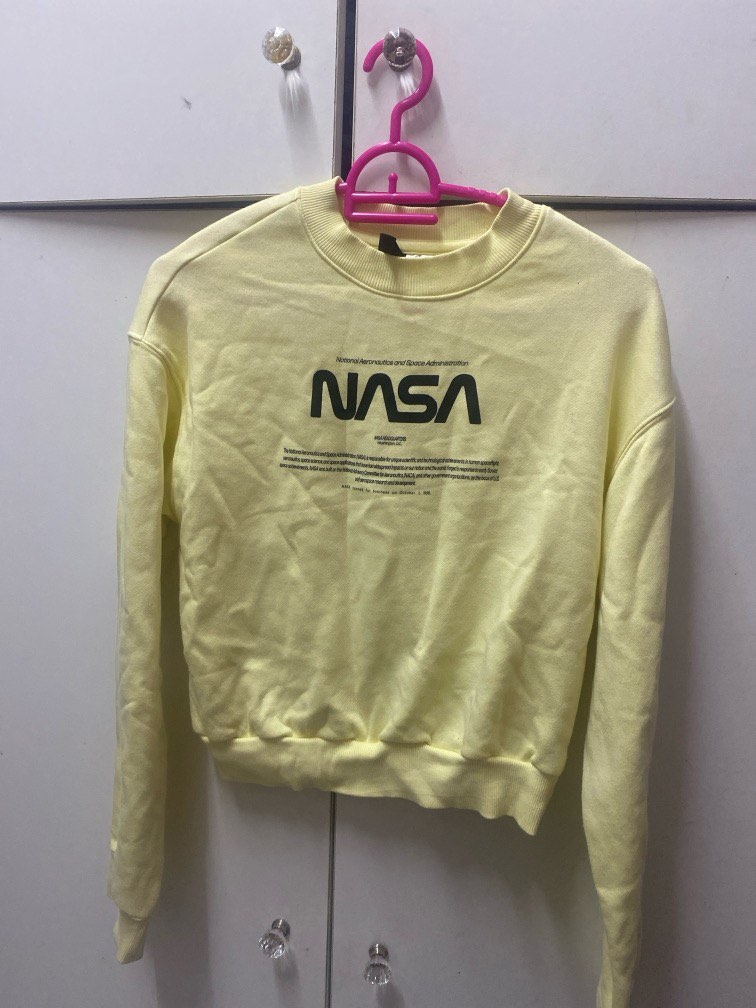 Yellow nasa sweatshirt best sale