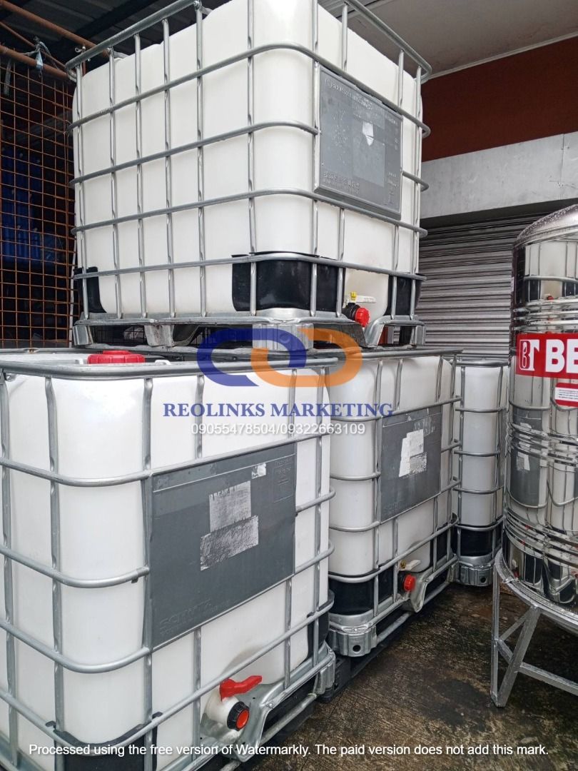 IBC Water Tank 1000 Liters (Category: Home Improvement Tools & Accessories) located in Quezon City. Submitted by reo_ma (Listing ID 1329168698, Image 2). Description: IBC Water Tank 1000 Liters .