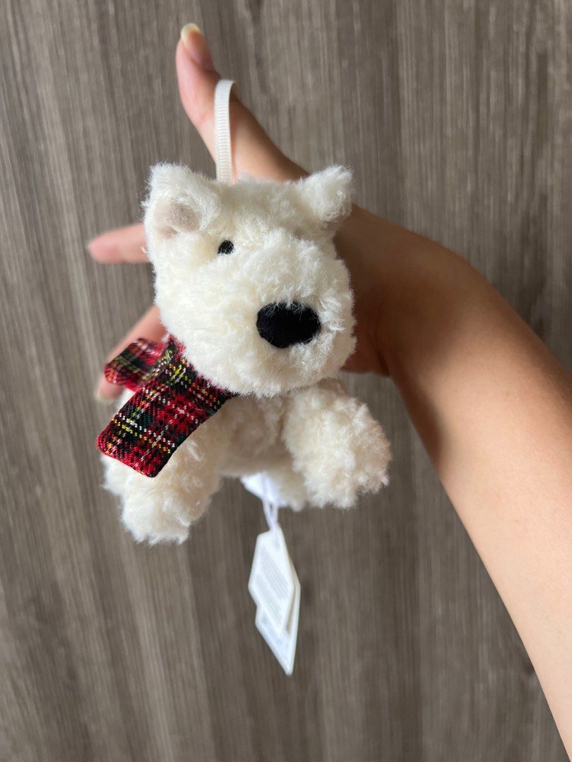 Jellycat Munro Scottie Dog Decoration【ready stock】, Toys