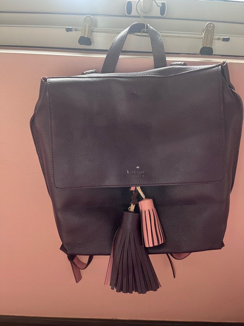 Kate Spade Backpack (Category: Luxury Bags & Wallets) located in Taguig. Submitted by imgthrift (Listing ID 1329163313, Image 1). Description: Needs cleaning See photos for flaws.