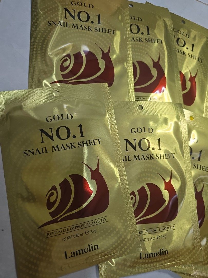 Lamellin Gold No.1 Snail Mask Sheet 3枚入り Lamelin GOLD NO.1 SNAIL MASK SHEET - メルカリ