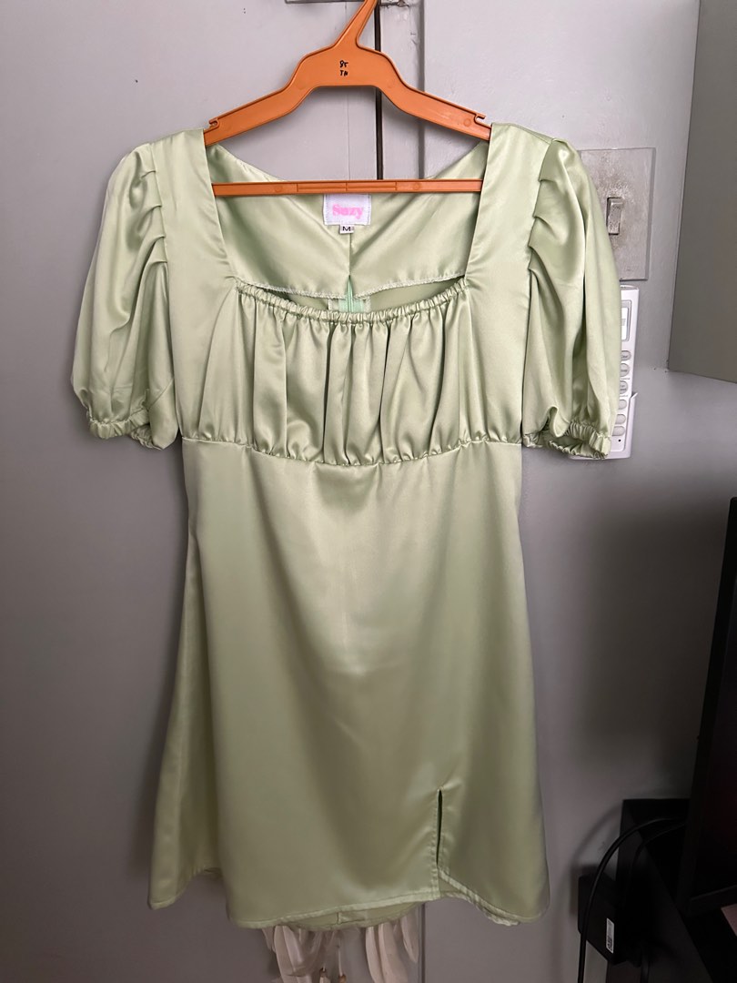 MIZ-332214 PURPLE&GREEN DRESS main image 0