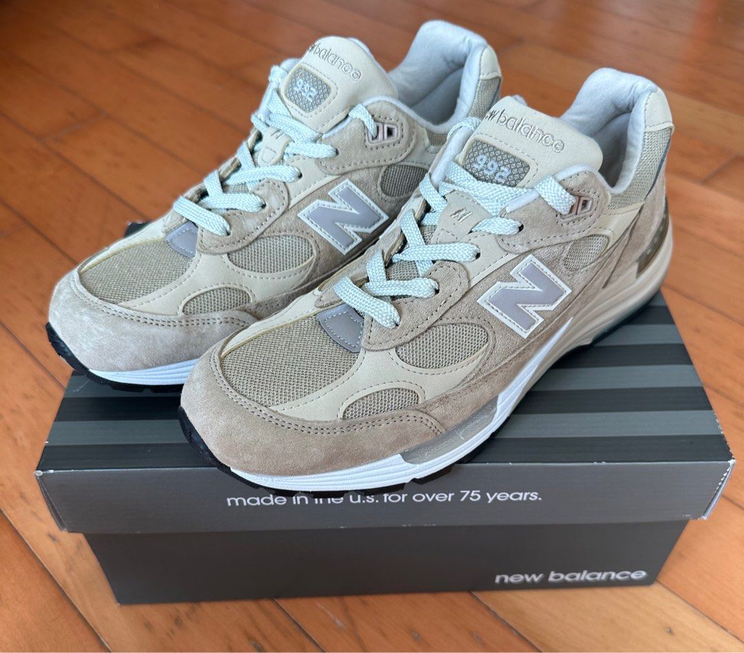 New Balance 992 Sand, 男裝, 鞋, 波鞋- Carousell