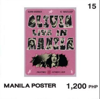 Olivia Rodrigo Manila exclusive poster 