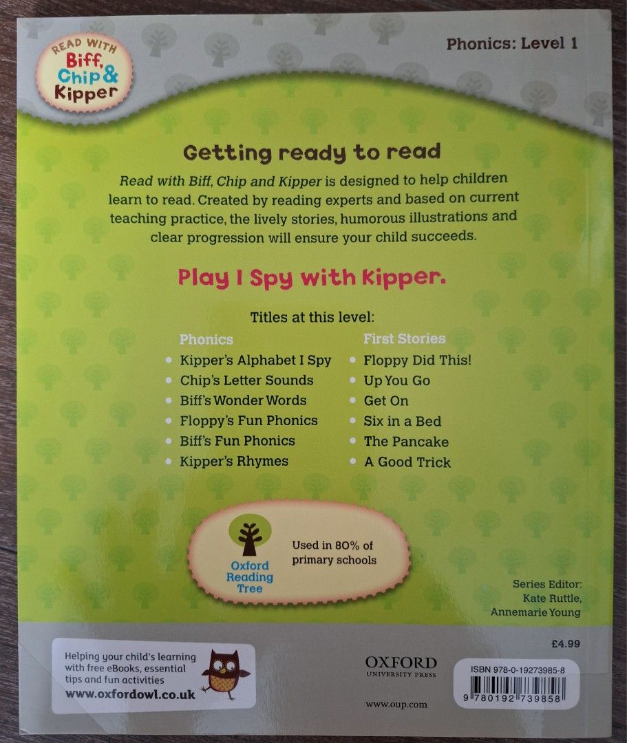 Oxford Reading Tree Read with Biff, Chip & Kipper Phonics Level 1, 興趣及 ...