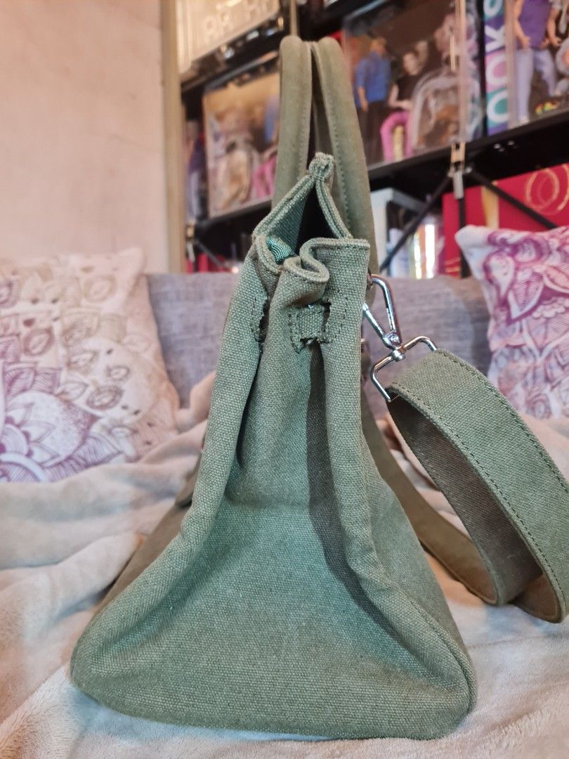 Canvas birkin style bag clearance