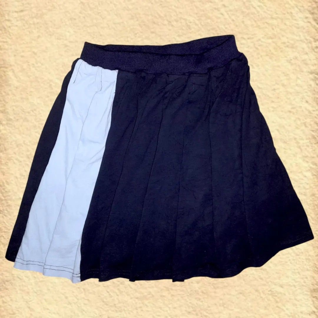 Light navy blue pleated skirt store