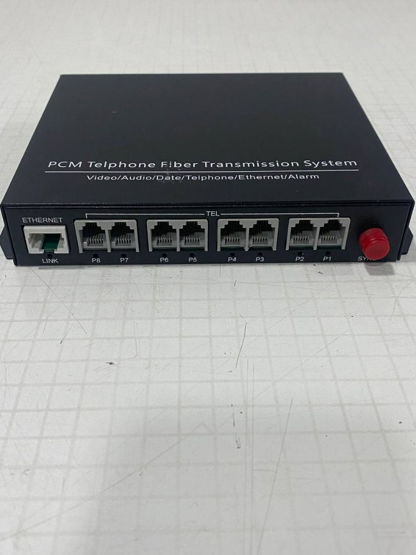 8 POTS (RJ11) Over Fiber Telephone Line Extender Media Converter 20km ...