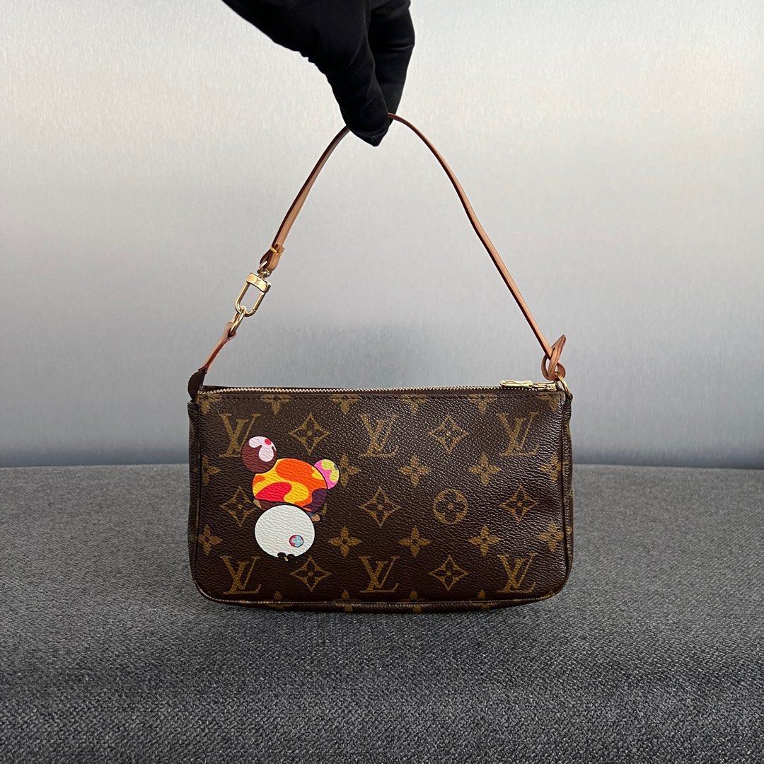 Rare L V Takashi Murakami Pochette Accessories Monogram Putipanda Luxury Bags Wallets on Carousell