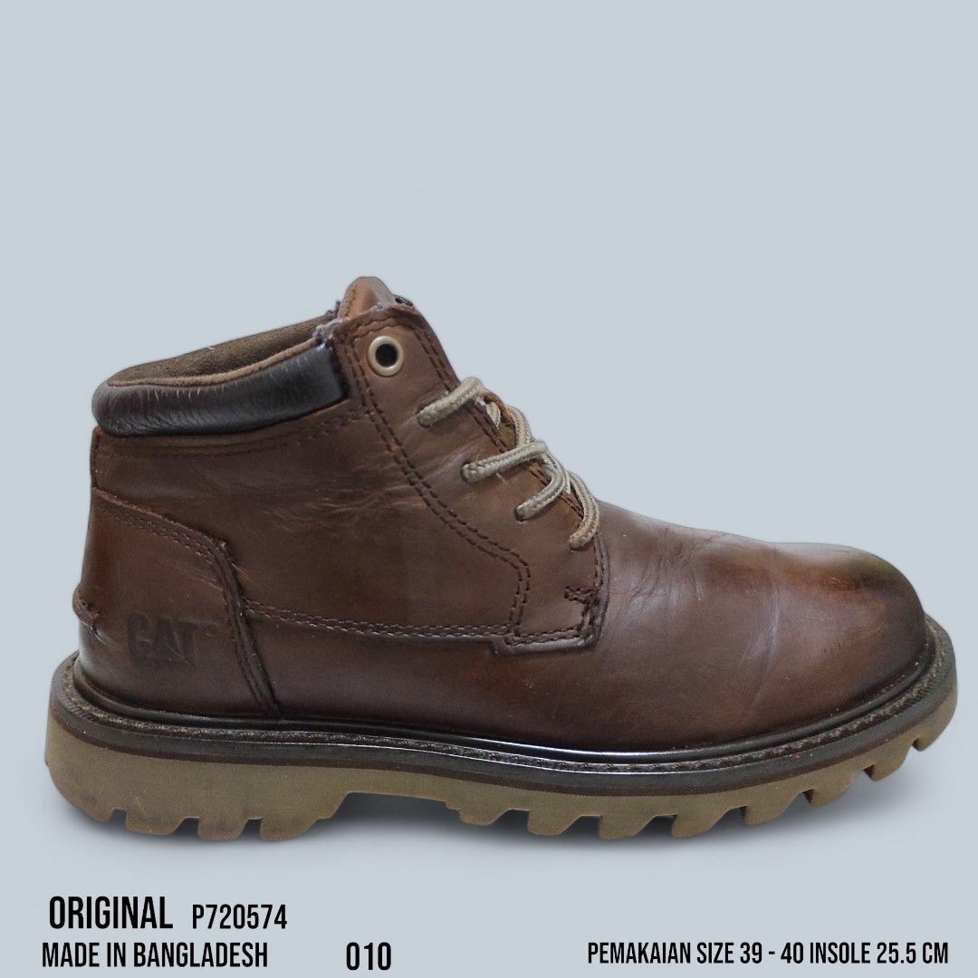 Sepatu Boots Pria Leather Caterpillar DoubleDay Original Size 40