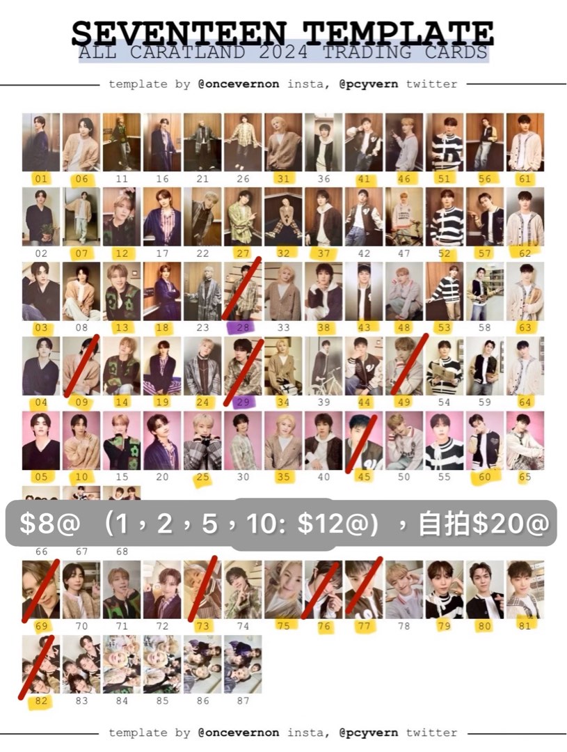 ☆SALE SEVENTEEN Caratland 2024 VOD 特典付 🇭🇰🇭🇰🇭🇰 借圖出2024 SVT 8TH FAN MEETING MEMORY BOOK 淨卡