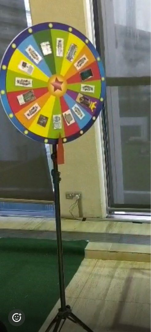 Spin wheel lucky draw for rental, Hobbies & Toys, Toys & Games on Carousell