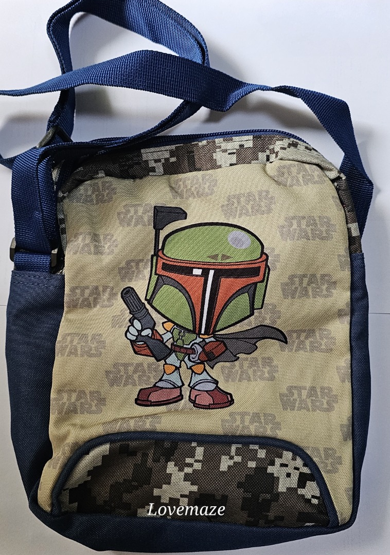 STAR WARS BOBA FETT Sling bag ORIGINAL STAR WARS merch sling bag with adjustable straps Men s Fashion Bags Sling Bags on Carousell